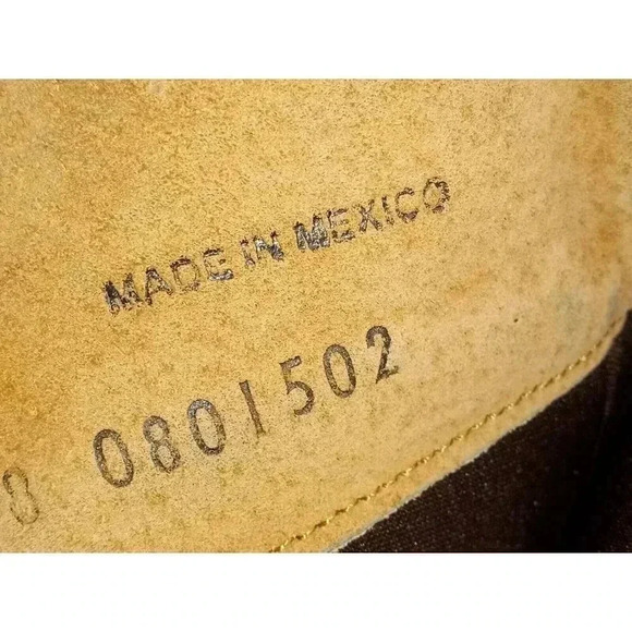 Distressed Diego Di Lucca Womens Biker Boots Brown Leather Zipper Size 8 EE - Picture 13 of 13